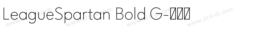LeagueSpartan Bold G字体转换